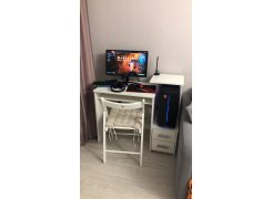 Компьютерный стол Джаз-24 левый белый фото покупателя 14