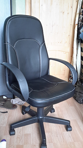 Компьютерное кресло «Парма» (Parma) черное / синее фото покупателя 1