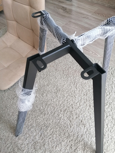 Стул на металлокаркасе Чилли К темно-серый (velutto 32) / черный фото покупателя 647