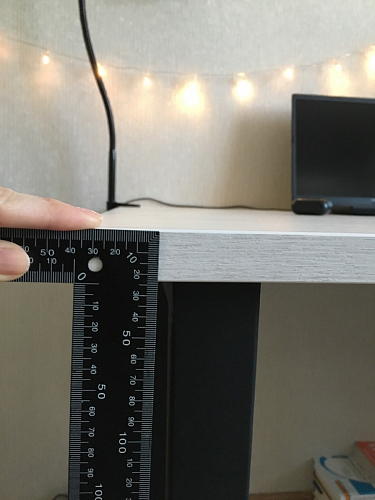 Деревянный стол Лота Лофт 140х80 черный матовый / бетон светлый фото покупателя 230