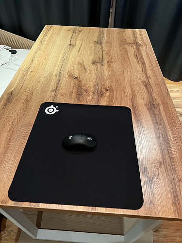 Стол Лота Лофт 140 25 мм черный матовый / бетон фото покупателя 357