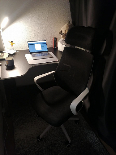 Компьютерное кресло Golem dark gray / gray / white фото покупателя 77