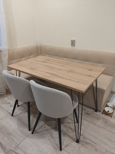 Стул на металлокаркасе Gabi 1 light purple / black фото покупателя 176