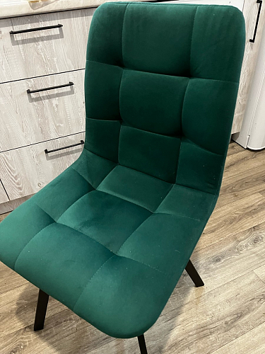 Стул на металлокаркасе Чилли зеленый / черный фото покупателя 1145