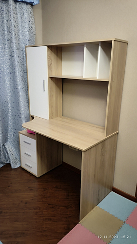 Письменный стол КСТ-16 левый венге / беленый дуб фото покупателя 76