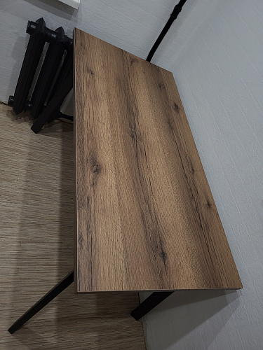 Стол Тринити Лофт 120 32 мм дуб галифакс табако / черный матовый фото покупателя 353