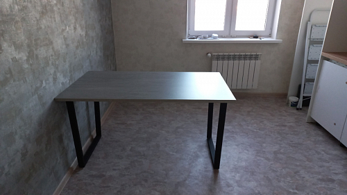 Стол Лота Лофт 120 25 мм дуб делано темный / черный матовый фото покупателя 377