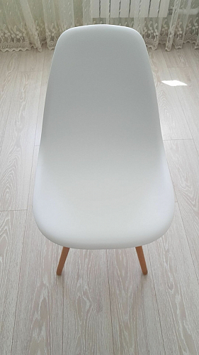 Пластиковый стул Eames PC-015 серо-голубой / дерево фото покупателя 350