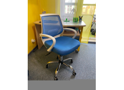 Компьютерное кресло Ergoplus белое / голубое фото покупателя 9