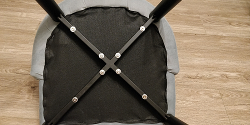 Стул на металлокаркасе Kora light blue / white фото покупателя 135