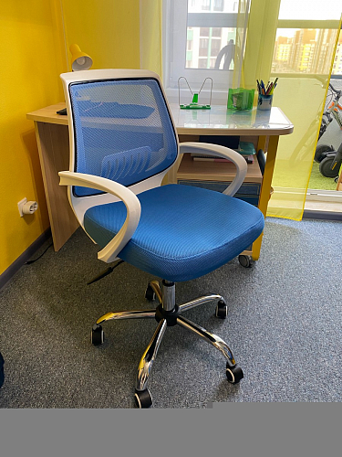 Компьютерное кресло Ergoplus белое / розовое фото покупателя 9