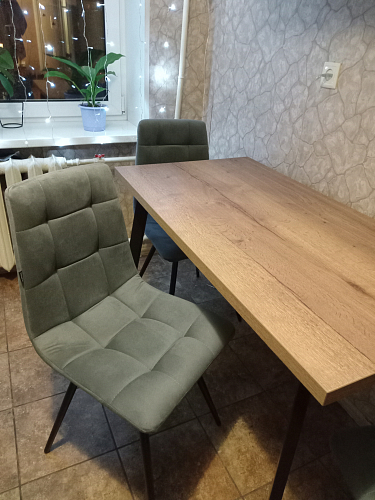 Стул на металлокаркасе Лаксман velutto 32 / черный фото покупателя 1