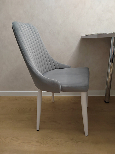 Стул на металлокаркасе Kora green / black фото покупателя 438