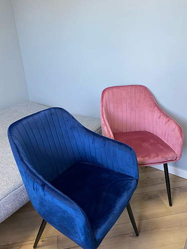 Стул на металлокаркасе Slam dark beige фото покупателя 124