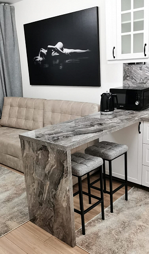 Барный стул Лофт катания минт / белый матовый фото покупателя 260