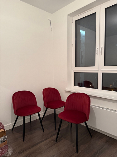 Стул на металлокаркасе Gabi 1 light purple / black фото покупателя 608