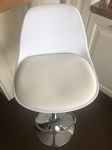 Барный стул Soft white / gray / chrome фото покупателя 2