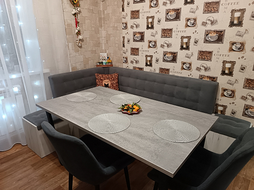 Деревянный стол Лота Лофт 120x75 дуб крафт табачный / черный матовый фото покупателя 737