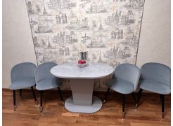 Стул на металлокаркасе Gabi 1 light purple / black фото покупателя 441