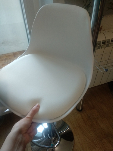 Барный стул Soft gray / chrome фото покупателя 4