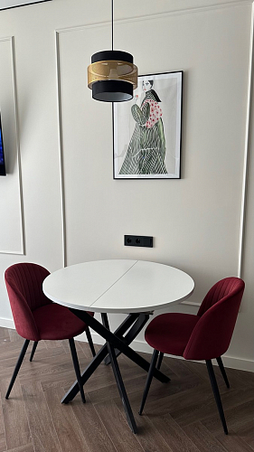 Стул на металлокаркасе Gabi latte / gold / black фото покупателя 642