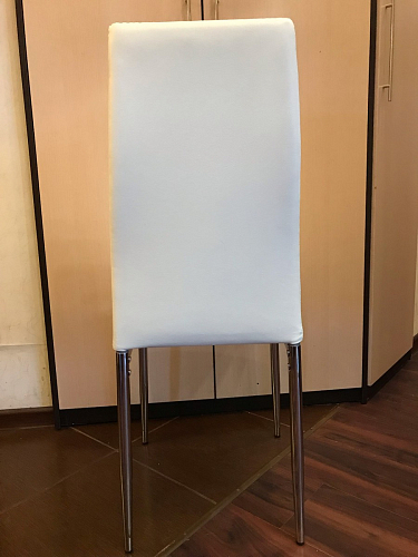 Стул на металлокаркасе DC2-001 black / white line / white фото покупателя 23