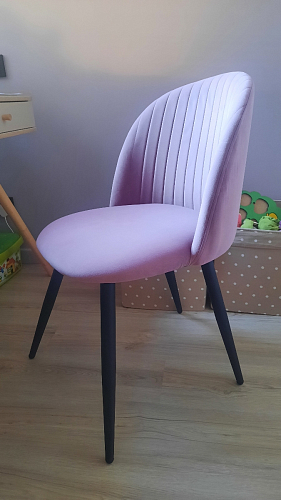 Стул на металлокаркасе Gabi latte / gold / black фото покупателя 399