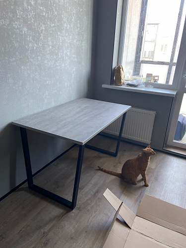 Деревянный стол Лота Лофт 120x75 дуб крафт табачный / черный матовый фото покупателя 467