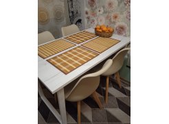 Деревянный стол Лота Лофт 120(160)х75 черный матовый / бетон светлый фото покупателя 244