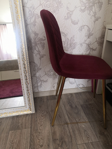 Стул на металлокаркасе Dabl 01 champagne / gold фото покупателя 33