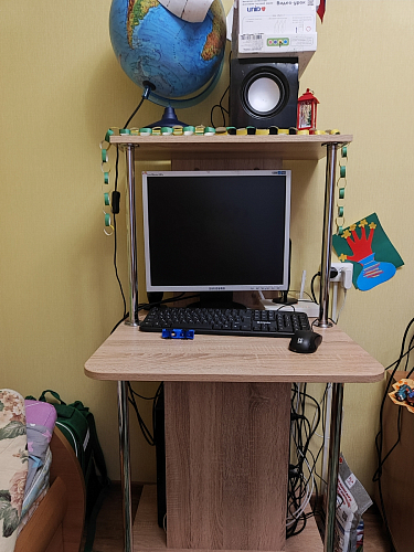 Компьютерный стол КСТ-12 белый  - Уцененный экземпляр фото покупателя 8