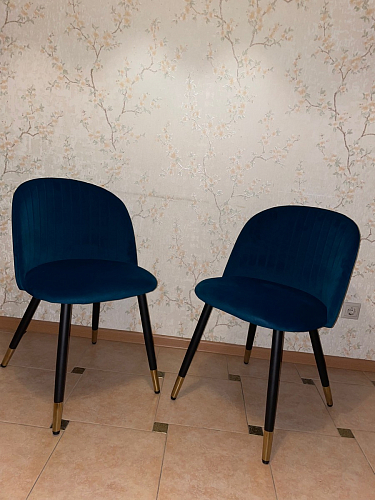 Стул на металлокаркасе Gabi 1 light purple / black фото покупателя 635