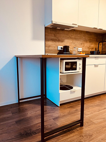 Барная стойка Дилан Лофт 120х60х110 бетон фото покупателя 177