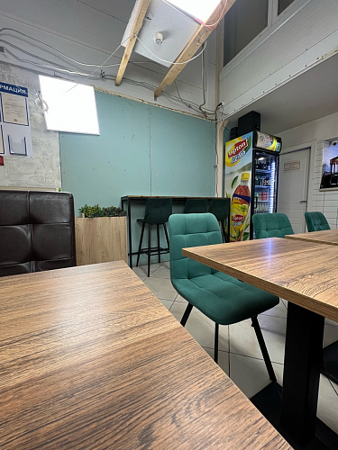 Стул на металлокаркасе Чилли К черный / зеленый фото покупателя 479