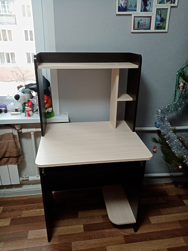 Компьютерный стол Грета-2 белый / дуб крафт золотой фото покупателя 22