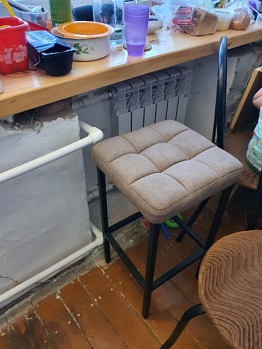 Барный стул Лофт линкольн белый / белый матовый фото покупателя 235