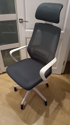 Компьютерное кресло Golem dark gray / gray / white фото покупателя 5