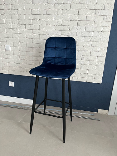 Барный стул Chio black / grey фото покупателя 14