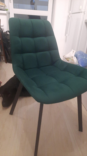 Стул на металлокаркасе Челси велюр коричневый / черный каркас фото покупателя 257