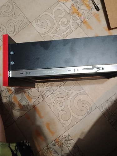 Тумба Ханна черная / красная  - Уцененный экземпляр фото покупателя 16