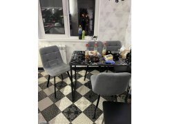 Стул на металлокаркасе Чилли розовый / черный каркас фото покупателя 359