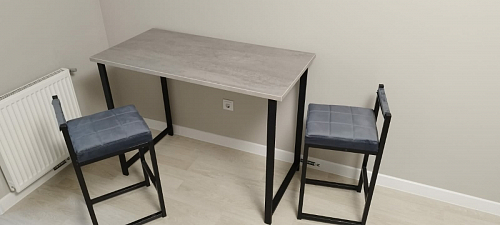 Барная стойка Дилан Лофт 120х60х110 бетон фото покупателя 123