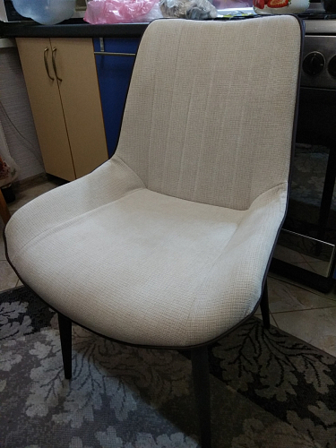 Стул на металлокаркасе Seda black / light gray фото покупателя 16