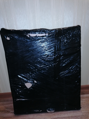 Тумба Ханна черная / красная  - Уцененный экземпляр фото покупателя 160