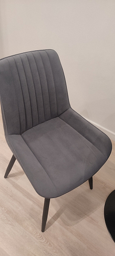 Стул на металлокаркасе Седа К латте / черный фото покупателя 176