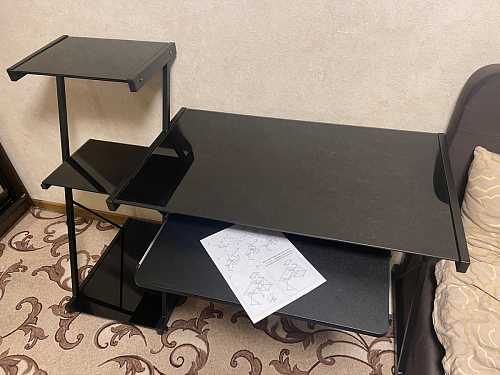 Компьютерный стол Kros black фото покупателя 6