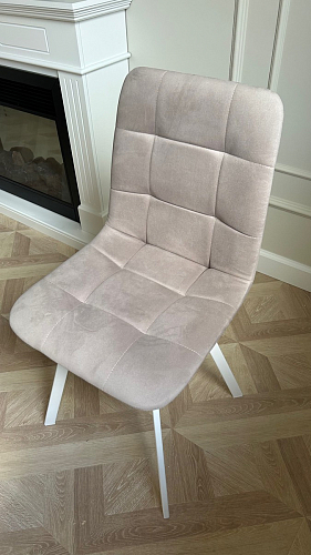 Стул на металлокаркасе Чилли К темно-серый (velutto 32) / черный фото покупателя 224