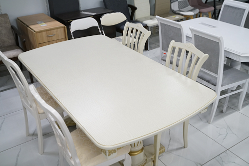 Деревянный стол Морнит 180(240)х100 орех темный / орех из шоурума 5