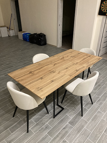 Стул на металлокаркасе Gabi 1 light purple / black фото покупателя 896