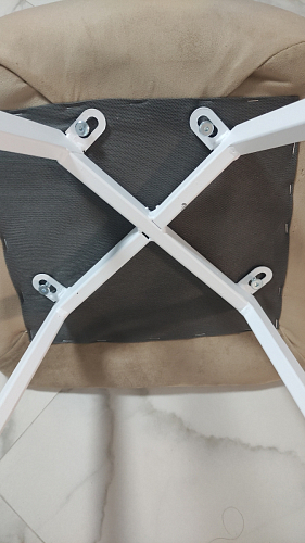 Стул на металлокаркасе Чилли черный / зеленый фото покупателя 1142